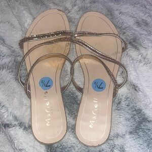 sandals with rhinestones